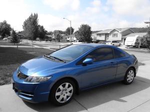 A Blue Honda